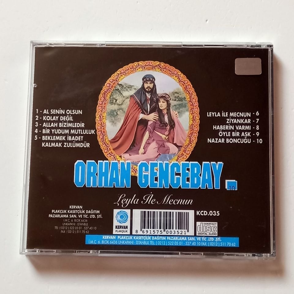 ORHAN GENCEBAY - LEYLA İLE MECNUN - CD KERVAN PLAKÇILIK 2.EL