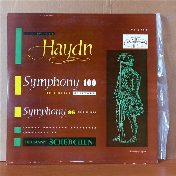 JOSEPH HAYDN : VIENNA SYMPHONY ORCHESTRA - CONDUCTOR HERMANN SCHERCHEN – SYMPHONY 100 - SYMPHONY 95 (1951) - LP 2.EL PLAK