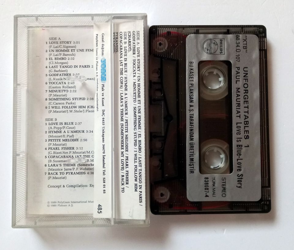 PAUL MAURIAT – LOVE IS BLUE / LOVE STORY (1987) - KASET 2.EL