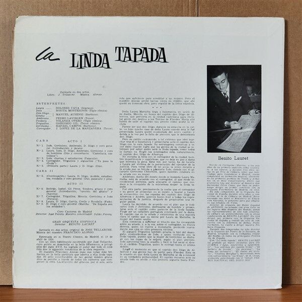 LA LINDA TAPADA - J. TELLAECHE / F. ALONSO - LP 2.EL PLAK