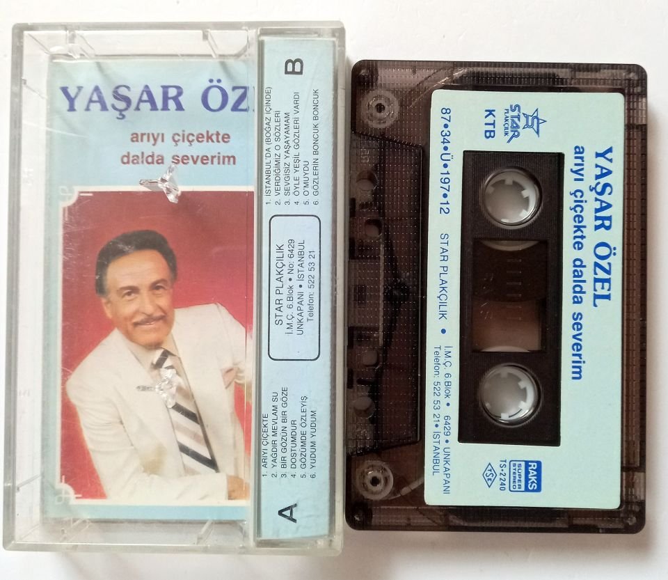 YAŞAR ÖZEL - ARIYI ÇİÇEKTE DALDA SEVERİM - KASET 2.EL