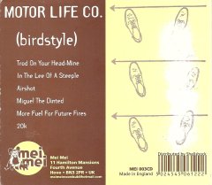 MOTOR LIFE CO. - BIRDSTYLE (1998) - CD DIGIPACK ALTERNATIVE ROCK 2.EL