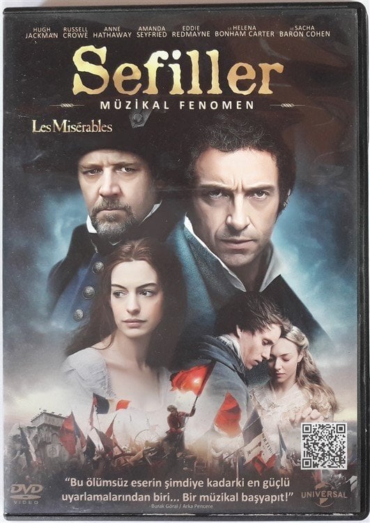 SEFİLLER - LES MISÉRABLES (2012) - SEFİLLER - HUGH JACKMAN - RUSSELL CROWE - ANNE HATHAWAY - DVD 2.EL (VICTOR HUGO)