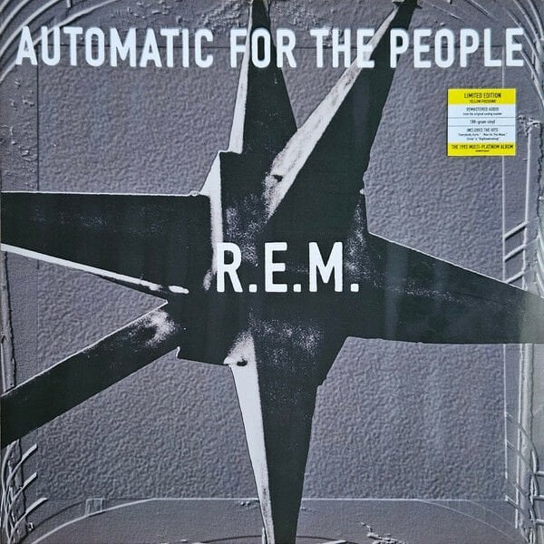 R.E.M. - AUTOMATIC FOR THE PEOPLE (1992) - LP 180GR YELLOW COLOURED 2023 EDITION SIFIR PLAK