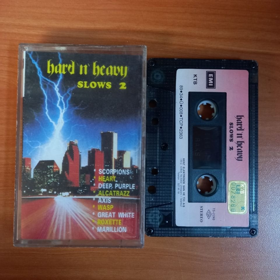 HARD 'N' HEAVY SLOWS 2 / SCORPIONS, HEART, DEEP PURPLE, ALCATRAZZ, AXIS, WASP, MARILLION (1989) - KASET 2.EL