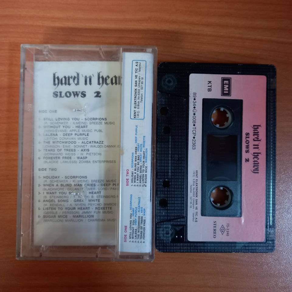 HARD 'N' HEAVY SLOWS 2 / SCORPIONS, HEART, DEEP PURPLE, ALCATRAZZ, AXIS, WASP, MARILLION (1989) - KASET 2.EL