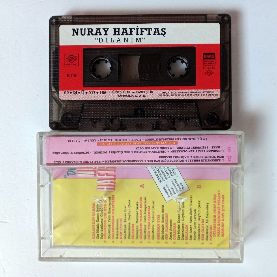 NURAY HAFİFTAŞ - DİLANIM (1990) - KASET 2.EL