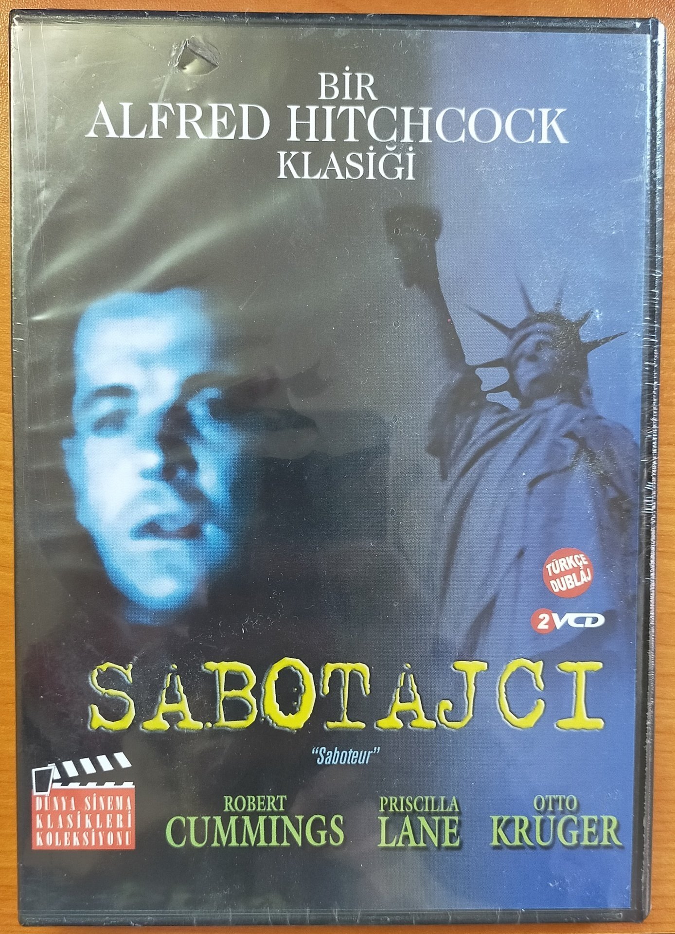 SABOTAJCI - SABOTEUR - ALFRED HITCHCOCK - VCD SIFIR