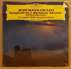 SCHUMANN - SYMPHONY NO 3 RHENISH / C.M.GIULINI LOS ANGELES PHIL.ORCH. (1982) - LP DÖNEM BASKI SIFIR PLAK