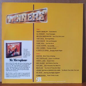 WINNERS / BARRY MANILOW, AL STEWART, DAVE MASON, ALICE COOPER, ERIC CARMEN, BOSTON, MEATLOAF (1979) - LP 2.EL PLAK