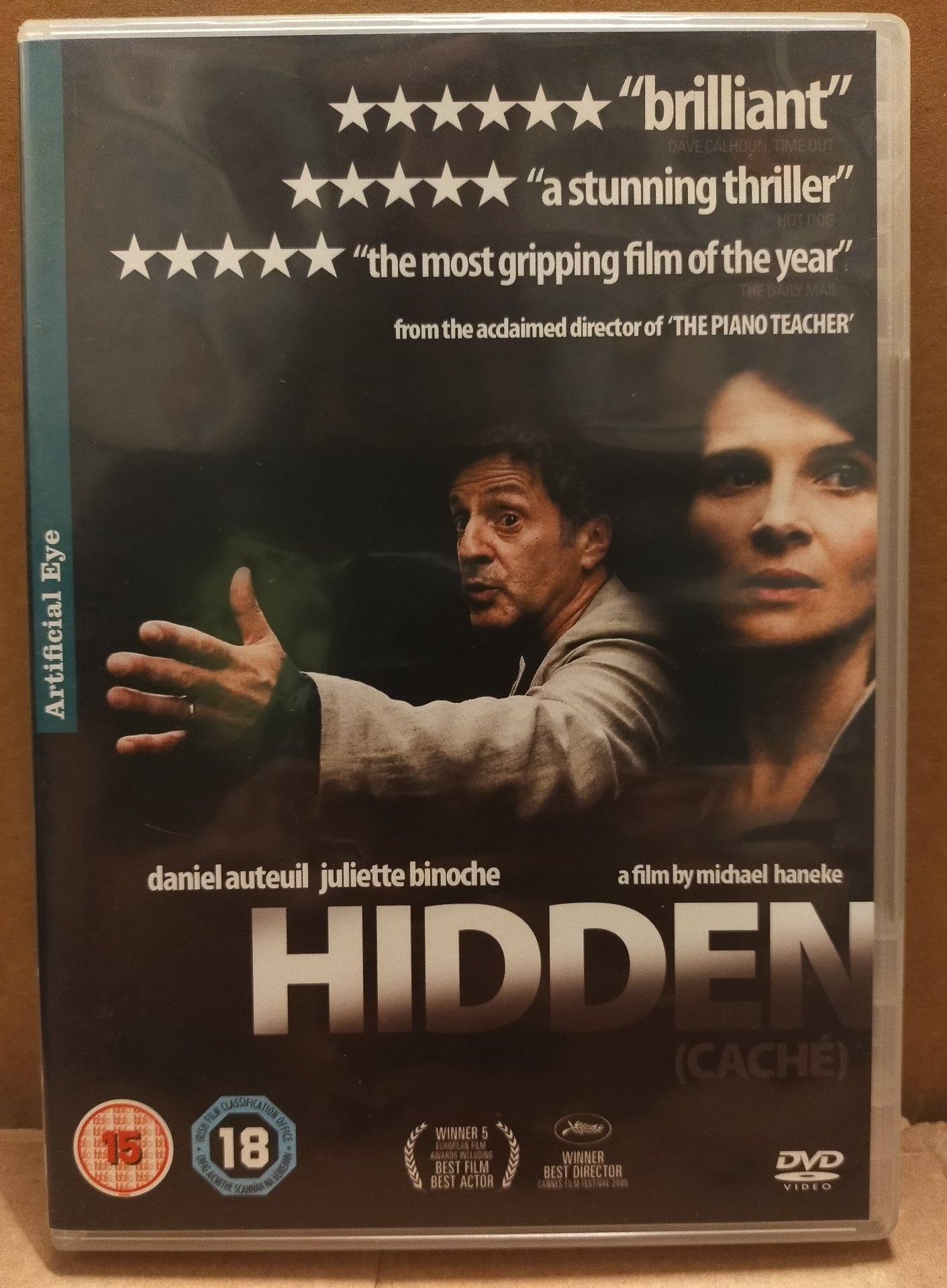 HIDDEN - CACHE - MICHAEL HANEKE - ARTIFICIAL EYE DVD 2.EL - TR ALTYAZI YOKTUR
