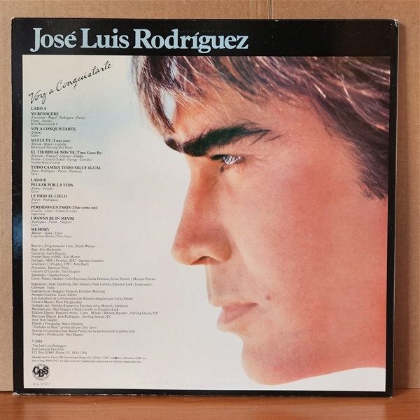JOSE LUIS RODRIGUEZ – VOY A CONQUISTARTE (1984) - LP 2.EL PLAK