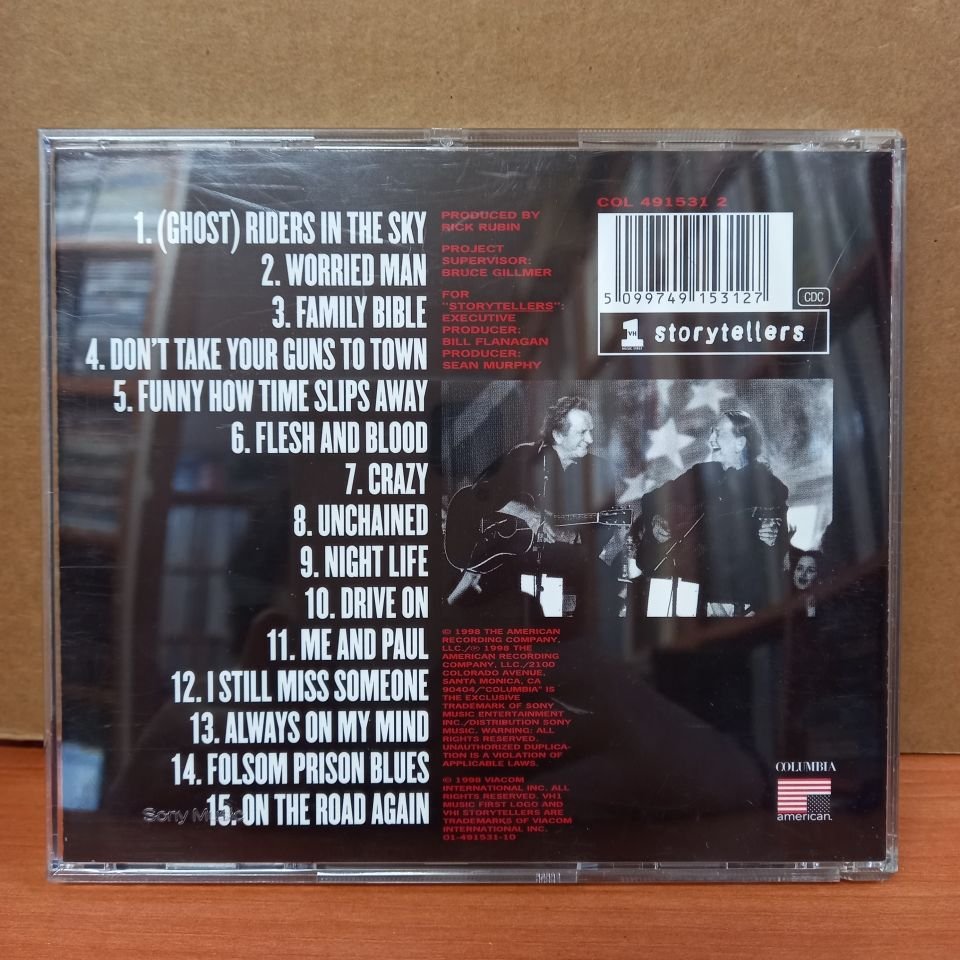 JOHNNY CASH, WILLIE NELSON - VH1 STORYTELLERS (1998) - CD 2. EL