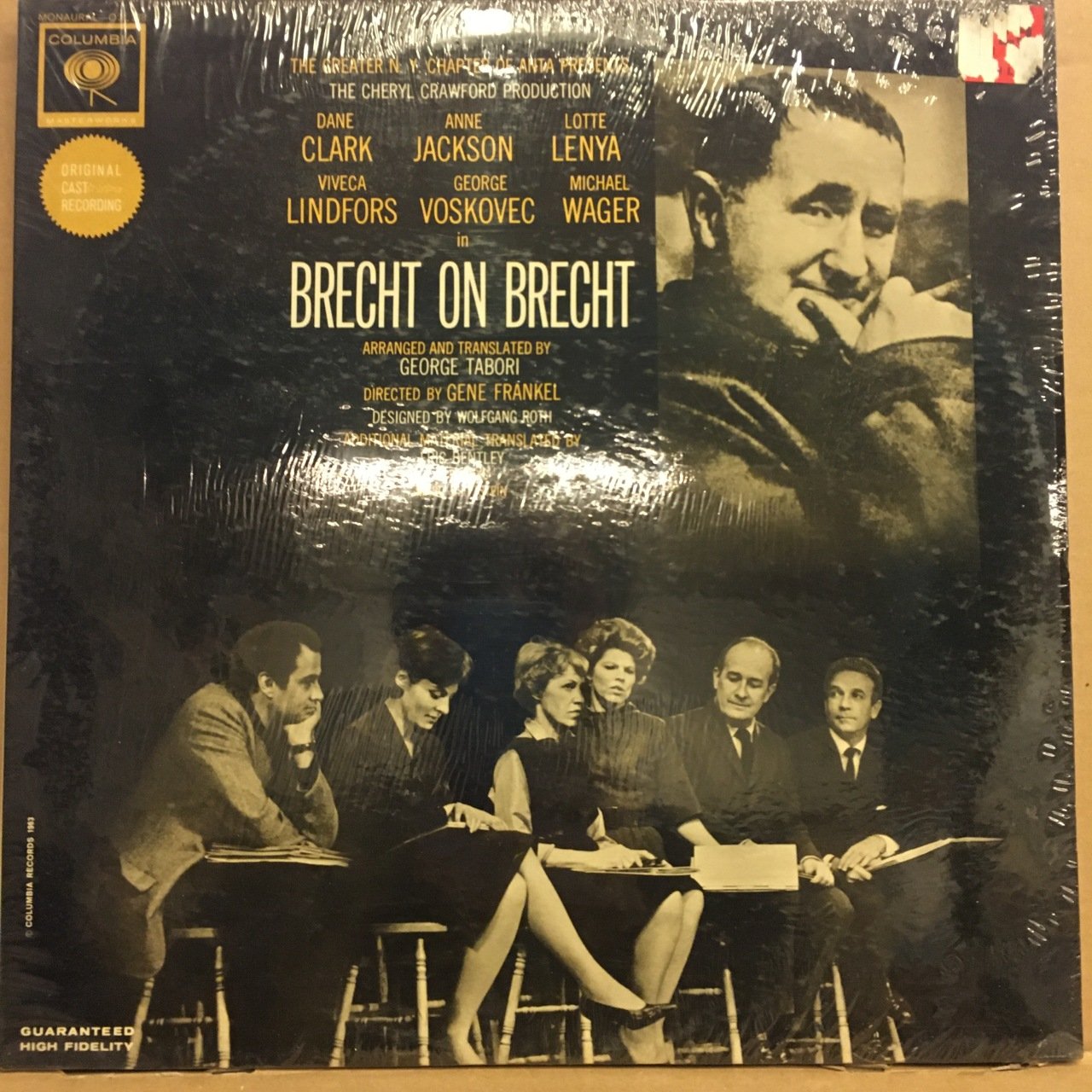 BRECHT ON BRECHT, DANE CLARK LOTTE LENYA (1963) MONO SIFIR 2PLAK