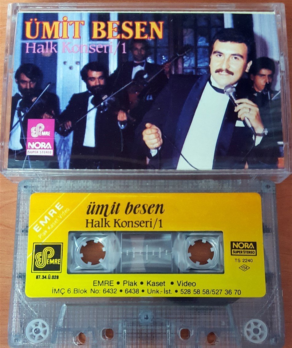 ÜMİT BESEN - HALK KONSERİ 1 (1987) - KASET EMRE 2.EL