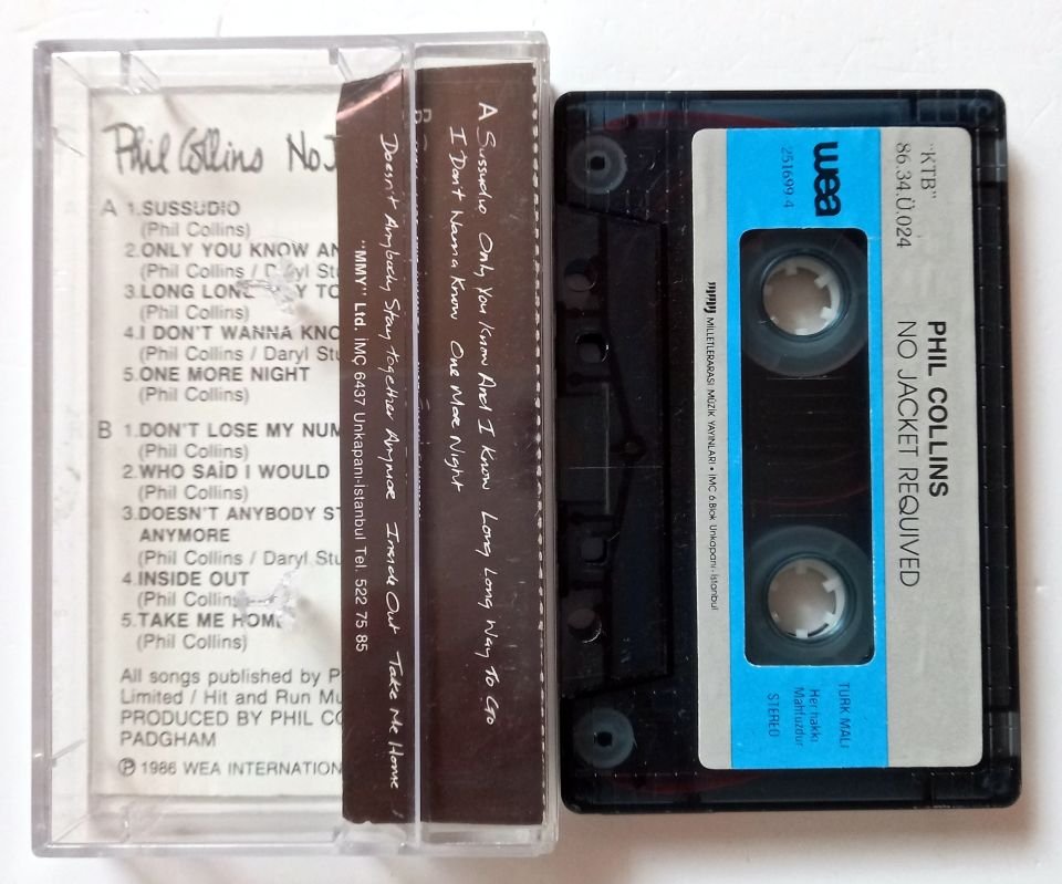 PHIL COLLINS – NO JACKET REQUIRED (1985) - KASET 2.EL