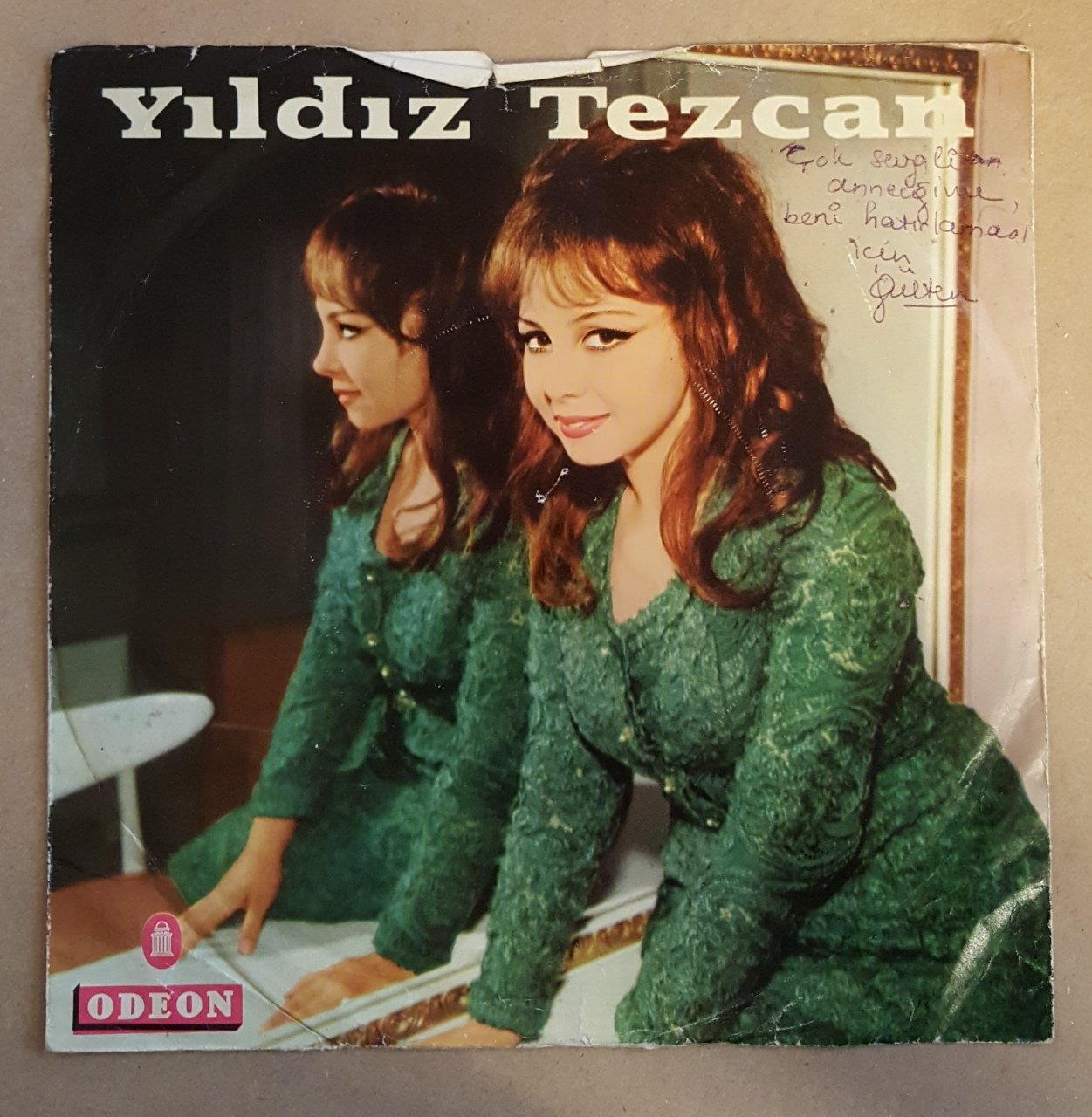 YILDIZ TEZCAN - KADER DÜŞMAN MI BİZE / BİR BELALI BAŞIM VAR - 7'' 45 DEVİR KAPAKLI ODEON 2.EL PLAK