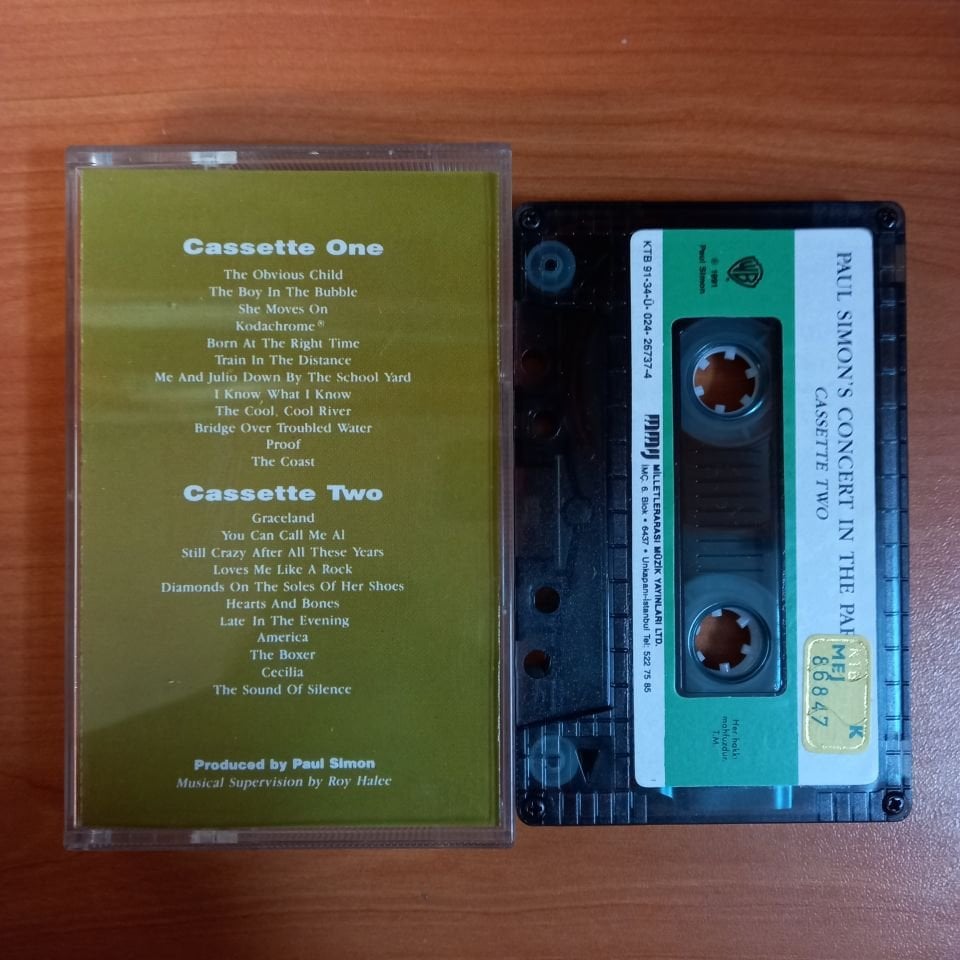 PAUL SIMON - PAUL SIMON'S CONCERT IN THE PARK / CASSETTE TWO (1991) - KASET 2.EL
