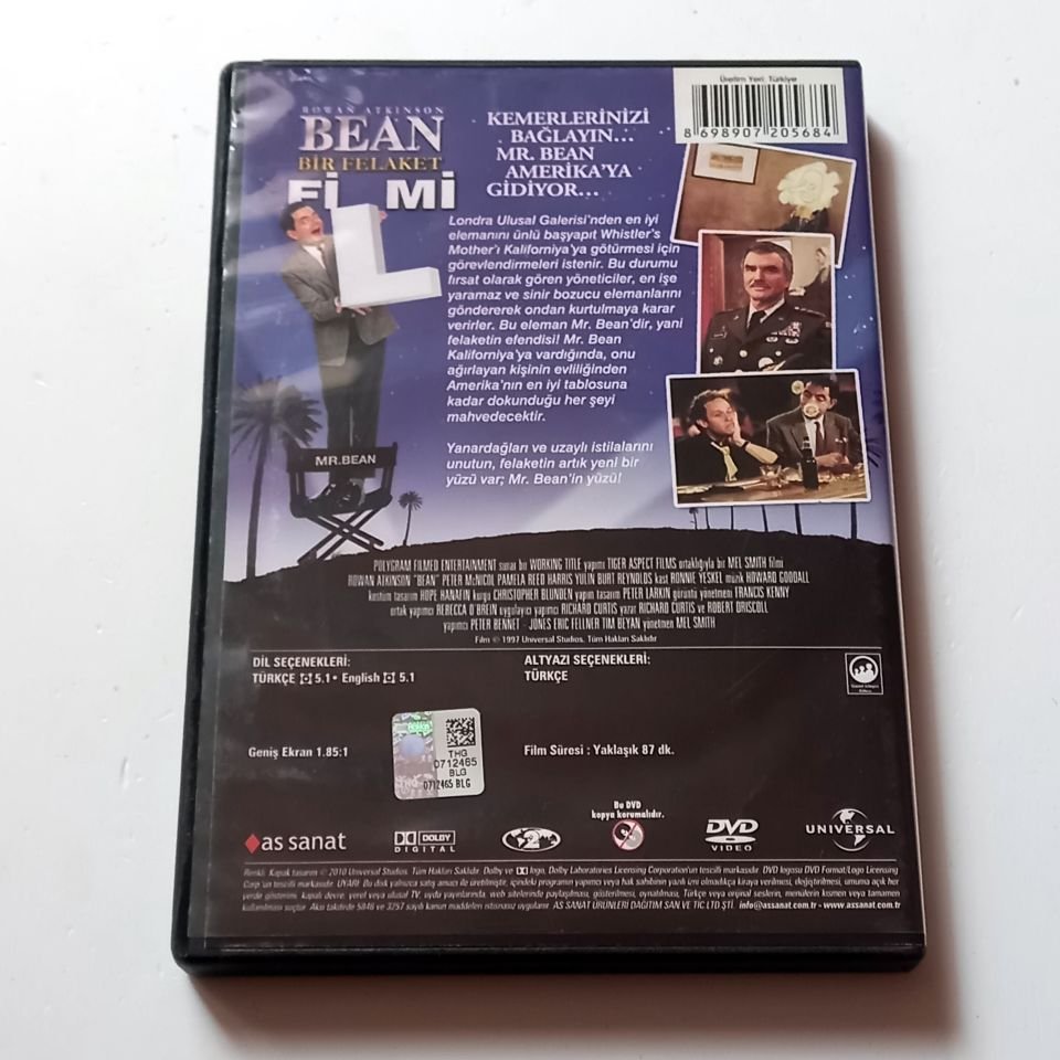 BEAN BİR FELAKET FİLMİ - BEAN THE ULTIMATE DISASTER MOVIE - ROWAN ATKINSON - DVD 2.EL