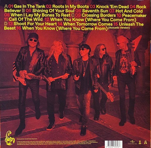 SCORPIONS - ROCK BELIEVER (2022) - LP 180GR SIFIR PLAK