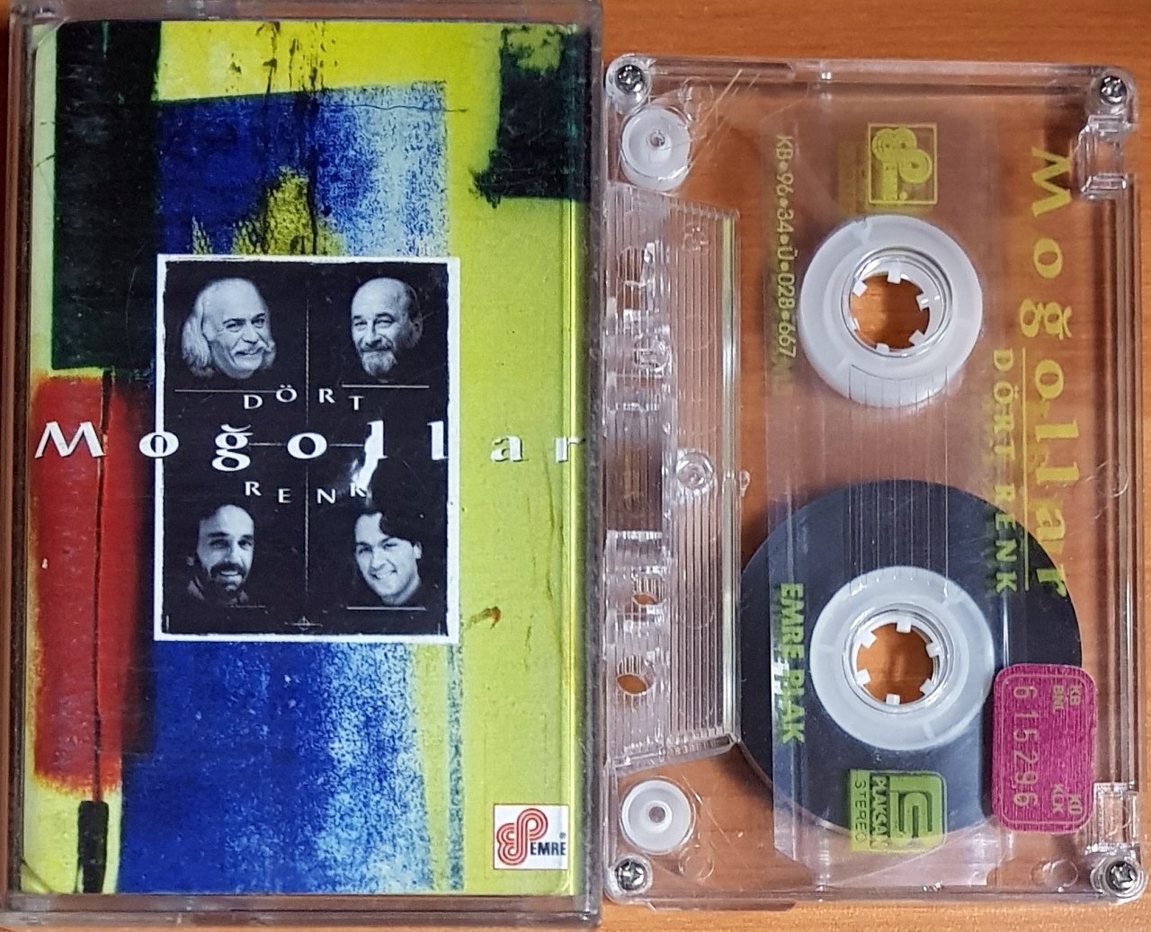 MOĞOLLAR - DÖRT RENK (1996) - KASET 2.EL