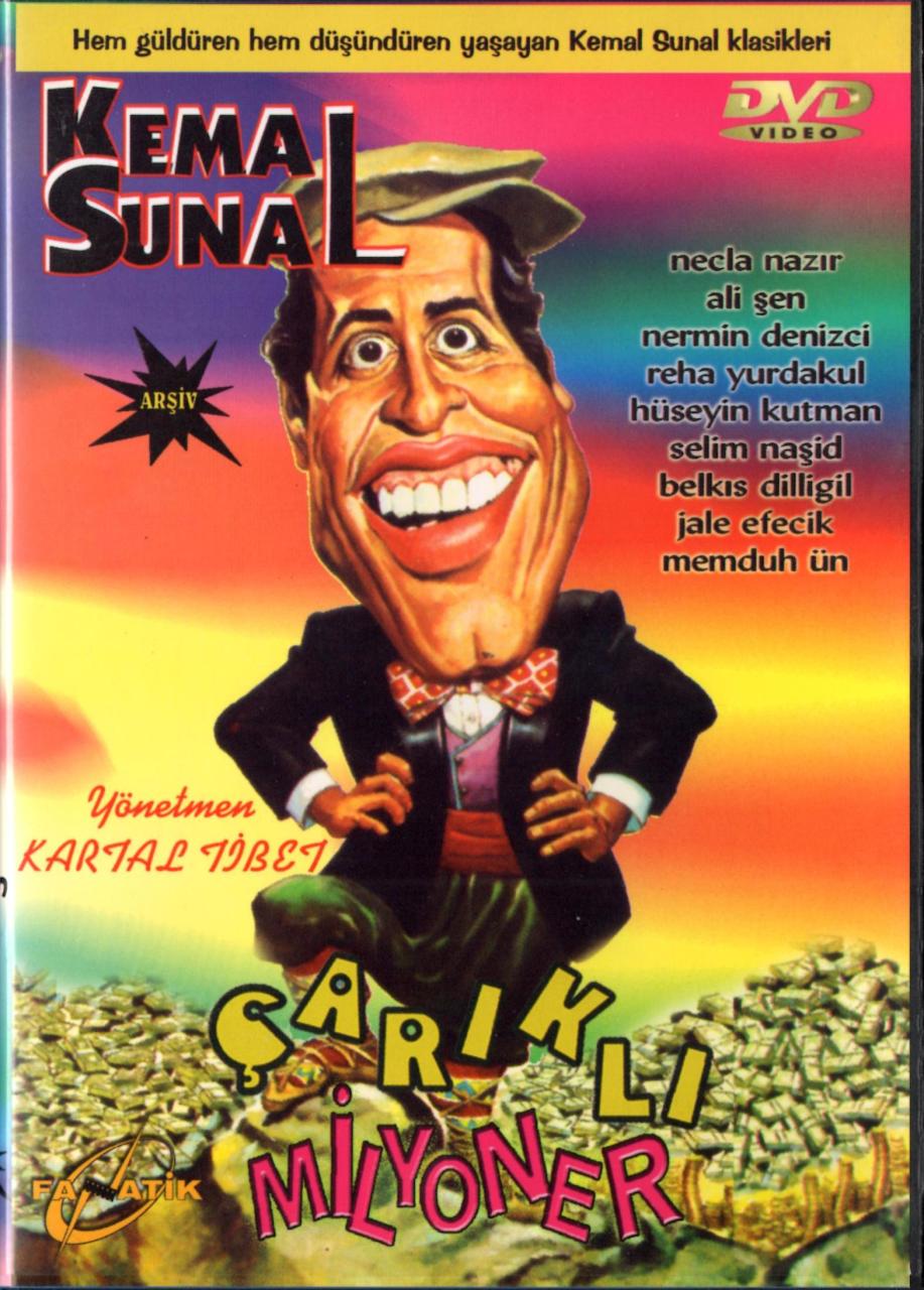 ÇARIKLI MİLYONER - KEMAL SUNAL - NECLA NAZIR - KARTAL TİBET - DVD 2.EL