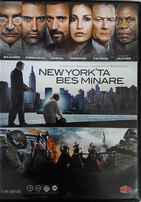 NEW YORK'TA BEŞ MİNARE - HALUK BİLGİNER - MUSTAFA SANDAL - DANNY GLOVER - MAHSUN KIRMIZIGÜL - DVD SIFIR