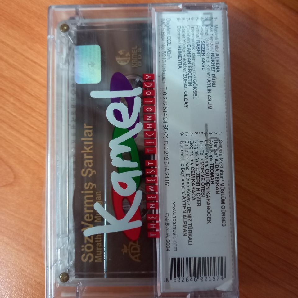 MURATHAN MUNGAN - SÖZ VERMİŞ ŞARKILAR / AYTEN ALPMAN, AJDA PEKKAN, ATHENA, GÜLDEN KARABÖCEK, GÖKSEL, MÜSLÜM GÜRSES, TEOMAN, SEZEN AKSU, MOR VE ÖTESİ (2004) - KASET SIFIR