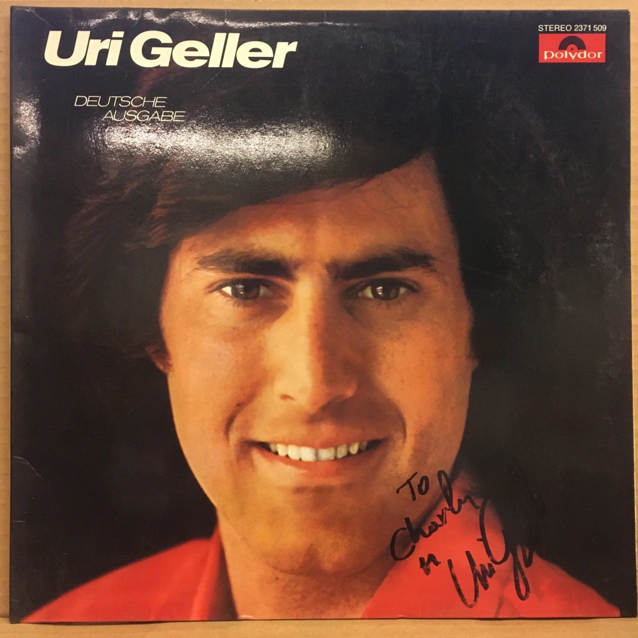 URI GELLER (KAŞIĞI BÜKEN ADAM!) 1974 İMZALI 2.EL PLAK