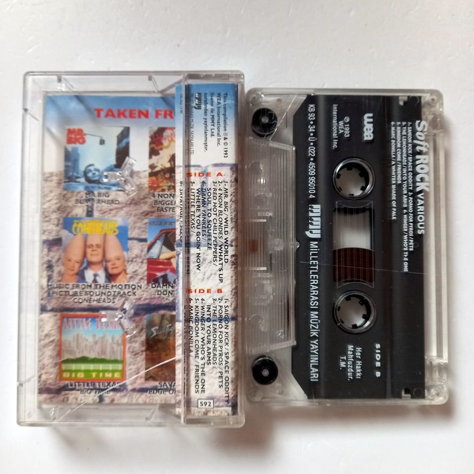 SOFT ROCK / MR.BIG, 4 NON BLONDES, RED HOT CHILI PEPPERS, PORNO FOR PYROS (1993) - KASET 2.EL