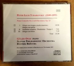 GÜLSİN ONAY - TCHAIKOVSKY PIANO CONCERTO NO 1 B FLAT MINOR - CD 2.EL