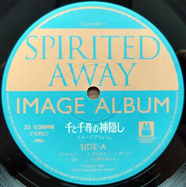 SPIRITED AWAY  (HAYAO MIYAZAKI 2001) - SOUNDTRACK IMAGE ALBUM/JOE HISAISHI - LP 2020 EDITION SIFIR PLAK