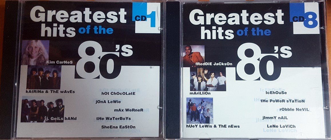 GREATEST HITS OF THE 80'S / SAMANTHA FOX, CULTURE CLUB, TALK TALK, BILLY IDOL, BLONDIE, ULTRAVOX, (1999) DISKY 8CD 2.EL