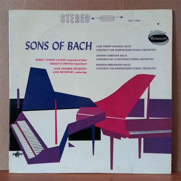 SAAR CHAMBER ORCHESTRA, KARL RISTENPART – SONS OF BACH - LP 2.EL PLAK