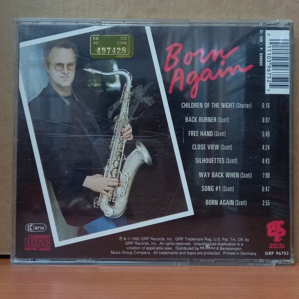 TOM SCOTT - BORN AGAIN (1992) - CD 2.EL