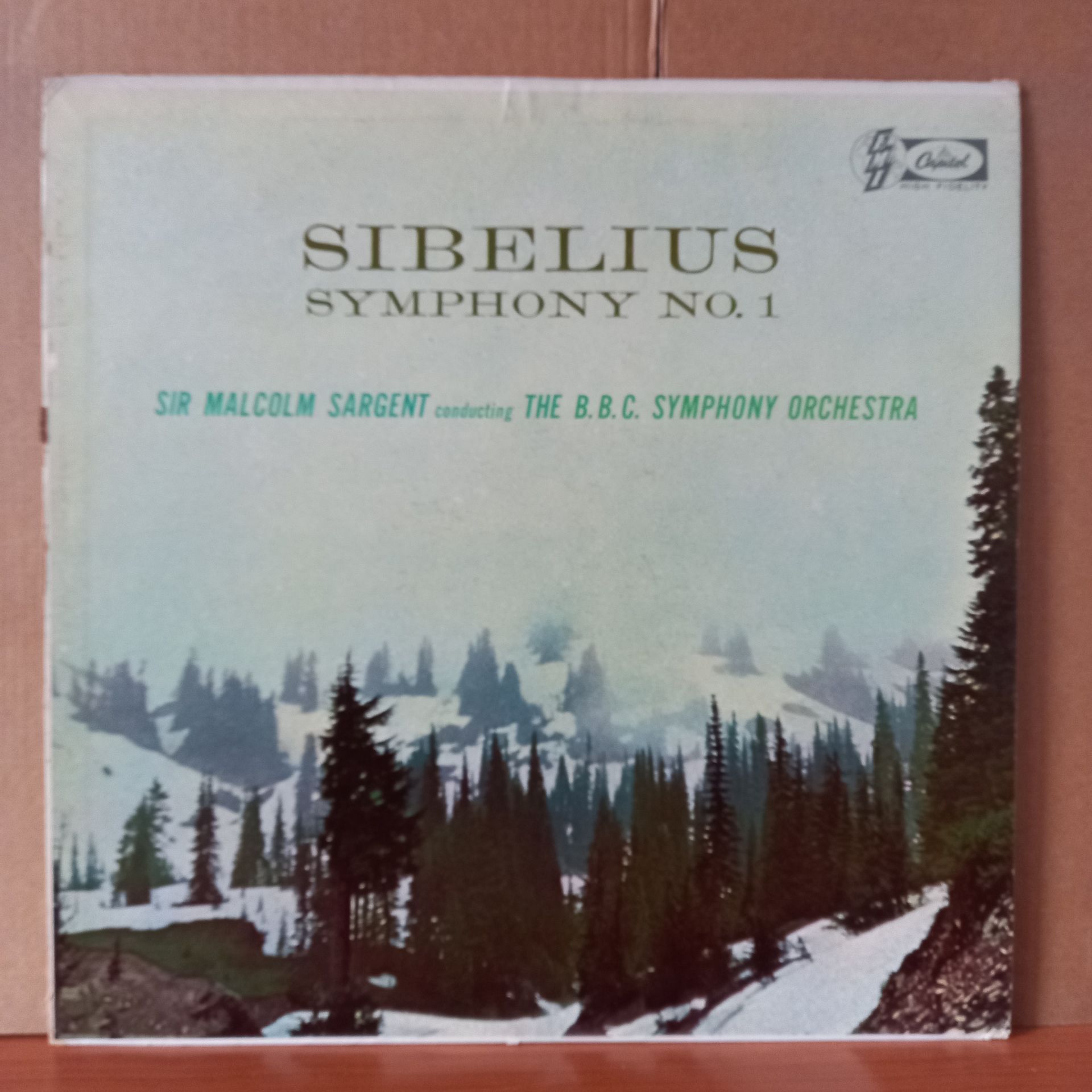 SIBELIUS: SYMPHONY NO. 1 IN E MINOR / SIR MALCOLM SARGENT CONDUCTING THE B.B.C. SYMPHONY ORCHESTRA (1958) - LP 2.EL PLAK