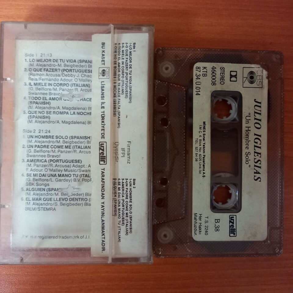 JULIO IGLESIAS - UN HOMBRE SOLO (1987) - KASET 2.EL