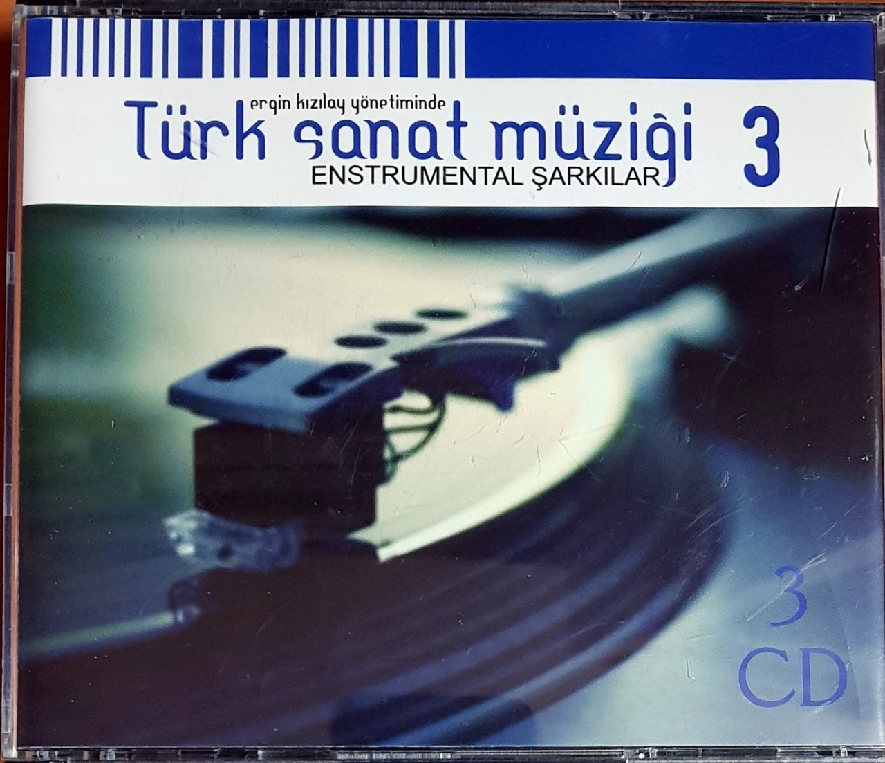 TÜRK SANAT MÜZİĞİ 3 / ERGİN KIZILAY YÖNETİMİNDE ENSTRUMENTAL ŞARKILAR (2008) DÜNYA MÜZİK 3CD 2.EL