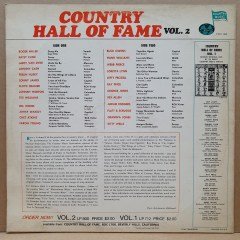 COUNTRY HALL OF FAME VOL 2 / REX ALLEN, CHET ATKINS, PATSY CLINE, FLOYD CRAMER, GEORGE JONES, BUCK OWENS, KITTY WELLS (1978) - LP 2.EL PLAK