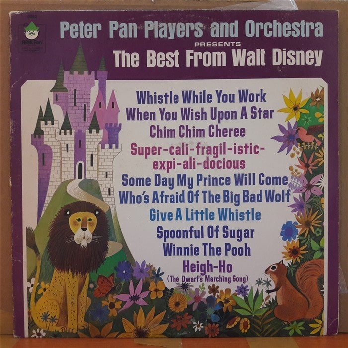PETER PAN PLAYERS AND ORCHESTRA THE BEST FROM WALT DISNEY - LP PLAK 2.EL