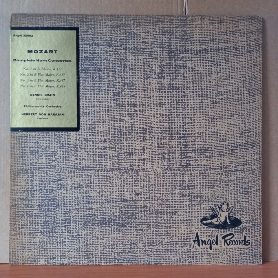 MOZART: COMPLETE HORN CONCERTOS / DENNIS BRAIN, PHILHARMONIA ORCHESTRA, HERBERT VON KARAJAN - LP 2.EL PLAK