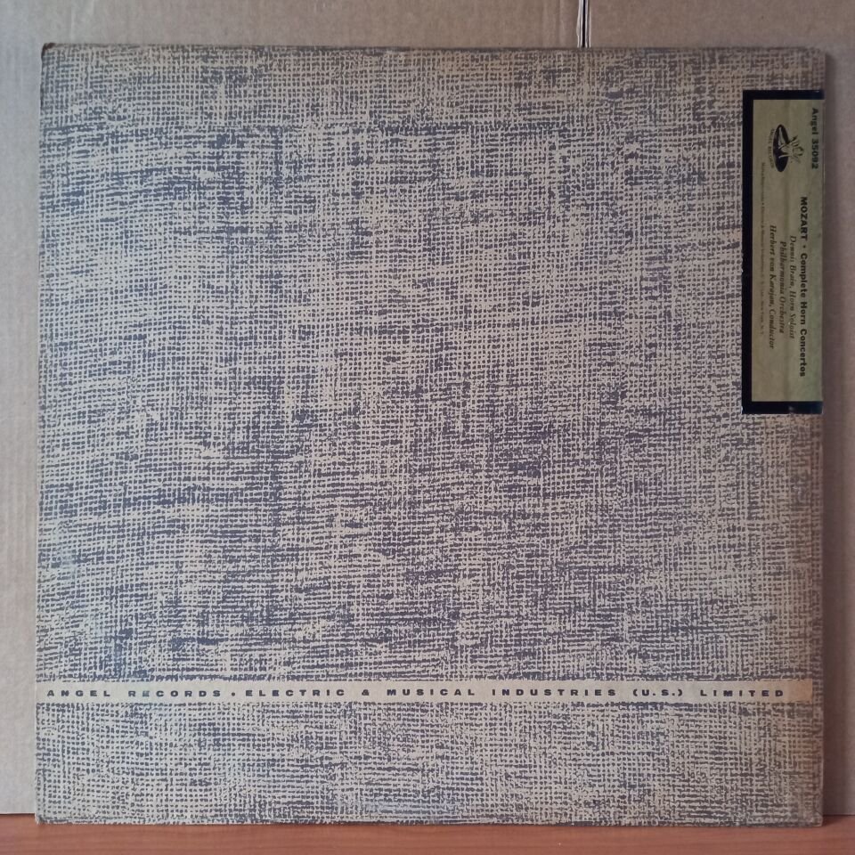 MOZART: COMPLETE HORN CONCERTOS / DENNIS BRAIN, PHILHARMONIA ORCHESTRA, HERBERT VON KARAJAN - LP 2.EL PLAK