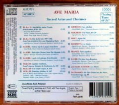 AVE MARIA Sacred Arias and Choruses - CD 2.EL