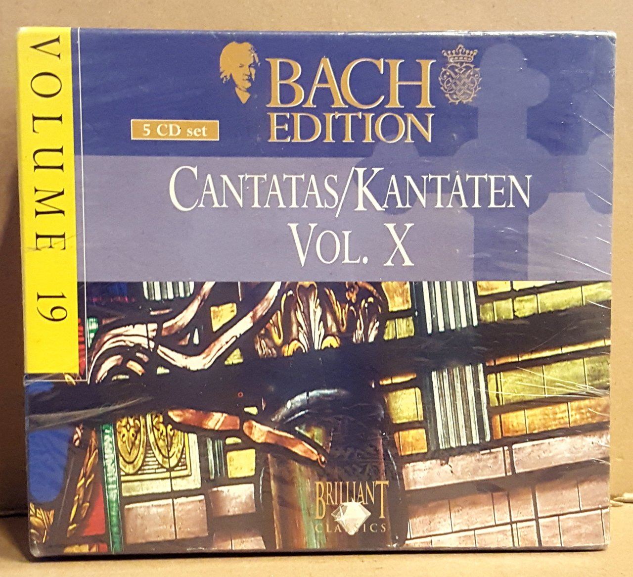 BACH - CANTATAS VOL X / BACH EDITION NO 19 (2000) - 5CD PIETER JAN LEUSINK SIFIR