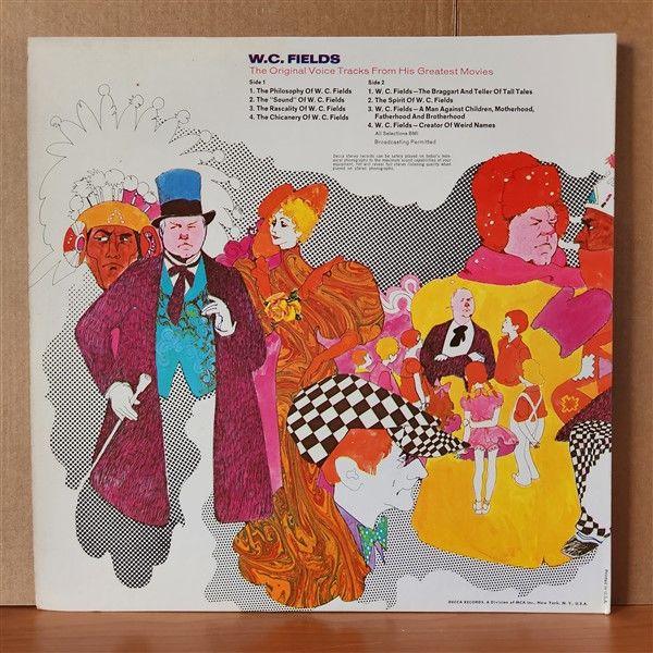 W.C. FIELDS – THE ORIGINAL VOICE TRACKS FROM HIS GREATEST MOVIES (1969) - LP 2.EL PLAK