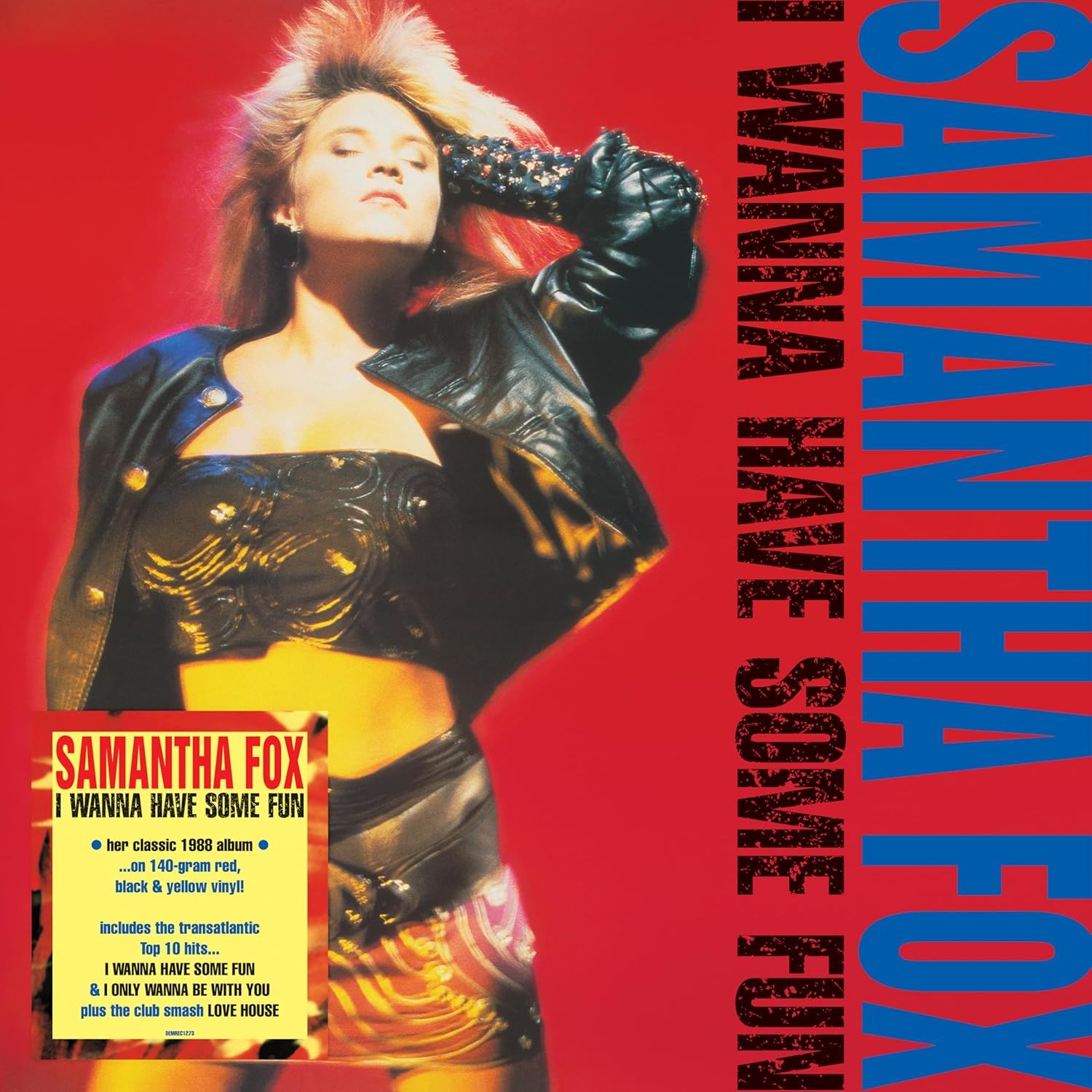 SAMANTHA FOX - I WANNA HAVE SOME FUN (1988) - 2025 LP BLACK & YELLOW COLORED RENKLİ SIFIR PLAK
