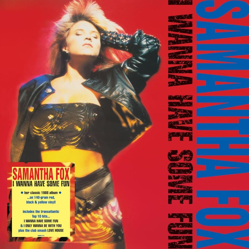 SAMANTHA FOX - I WANNA HAVE SOME FUN (1988) - 2025 LP BLACK & YELLOW COLORED RENKLİ SIFIR PLAK