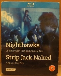 NIGHTHAWKS & STRIP JACK NAKED - RON PECK - BFI 2 DİSK + KİTAPÇIK DVD & BLU-RAY 2.EL - TR ALTYAZI YOKTUR