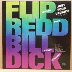 JUST FOUR LAUGHS! VOLUME 2 / FLIP WILSON, REDD FOXX, BILL COSBY, DICK GREGORY (1972) - LP 2.EL PLAK