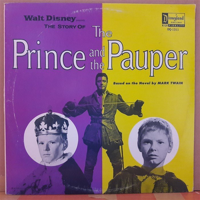 THE PRINCE AND THE PAUPER (1963) - WALT DISNEY - LP PLAK 2.EL (MARK TWAIN)